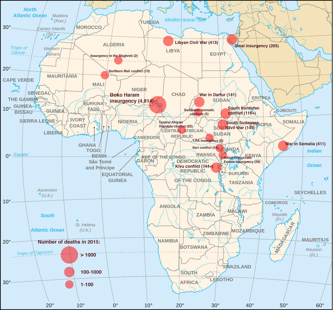 armed conflicts africa historically by year